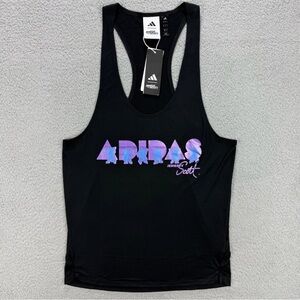 NWT! Adidas Jeremy Scott Men’ Large Slim Fit Black Training Gym Tank Top JL7623